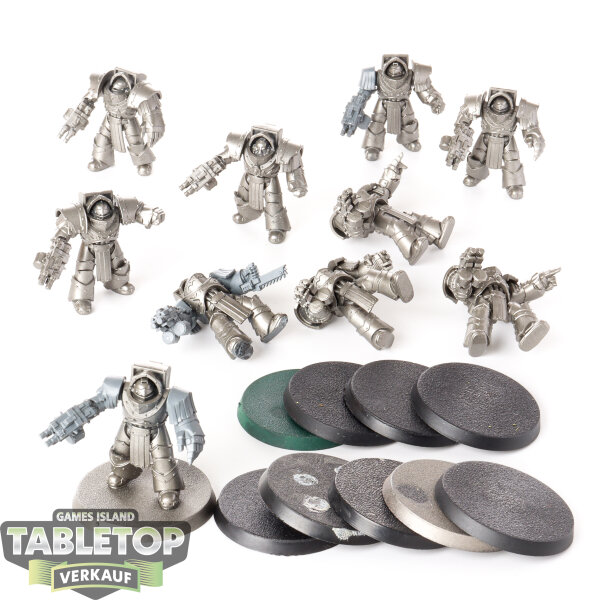 Horus Heresy - 10 x Legion Cataphractii Terminator Squad - teilweise bemalt