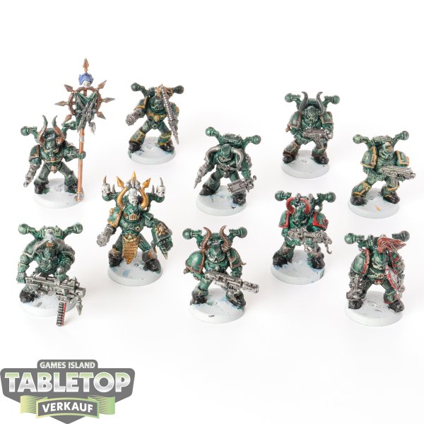 Chaos Space Marines - 10 x Chaos Space Marines klassisch - bemalt