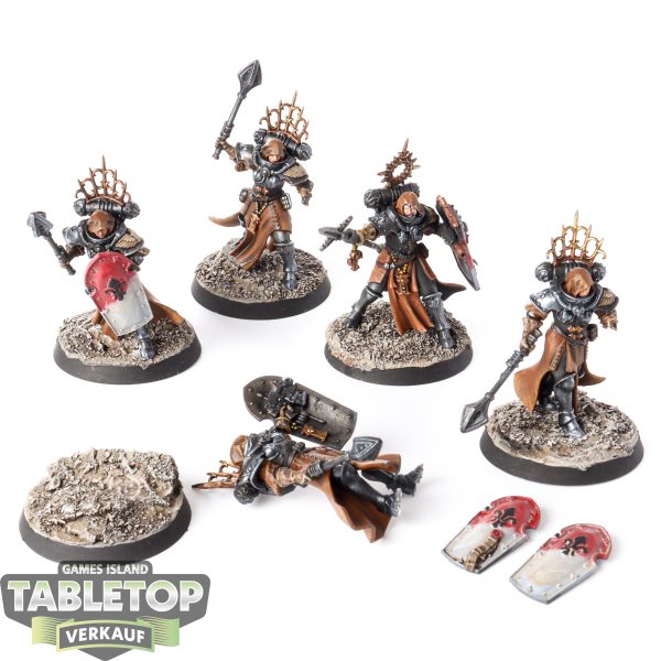 Adepta Sororitas - 5x Celestian Sacresants - bemalt