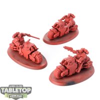 Space Marines - 3x Outriders - grundiert