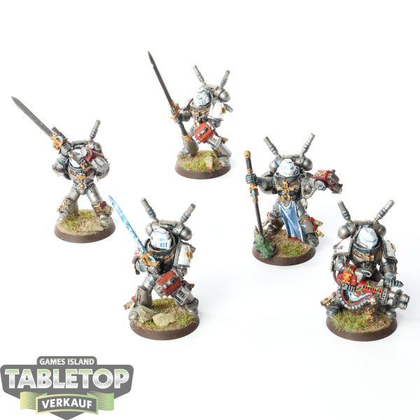 Grey Knights - 5 x Grey Knights Interceptor Squad - bemalt