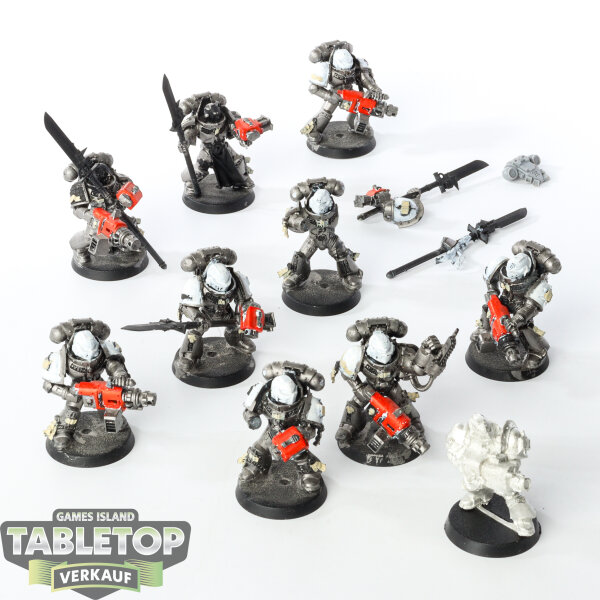 Grey Knights - 10 x Grey Knights Strike Squad - teilweise bemalt