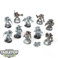 Space Wolves - 10x Grey Hunters - teilweise bemalt