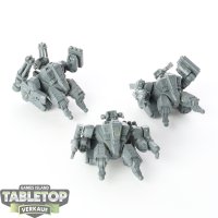 Tau Empire - 3x XV8 Crisis Battlesuit - klassisch - unbemalt