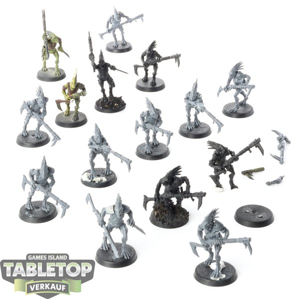 Tau Empire - 15 Kroot Carnivore Squad klassisch - teilweise bemalt