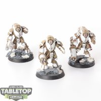 Tau Empire - 3 x XV25 Stealth Battlesuits - bemalt