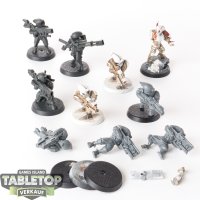 Tau Empire - 10 x Pathfinder Team - teilweise bemalt
