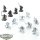 HdR Figuren - Gut - 13 Warriors of Rohan - teilweise bemalt