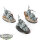 Dark Angels - 3x Ravenwing Bike Squadron - unbemalt