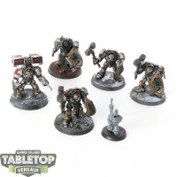 Dark Angels - 5x Deathwing Knights - bemalt