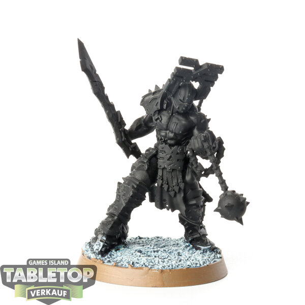 Blades of Khorne - Slaughterpriest with Hackblade and Wraith-Hammer - grundiert