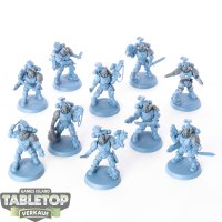 Space Marines - 10 x Primaris Incursors - teilweise bemalt