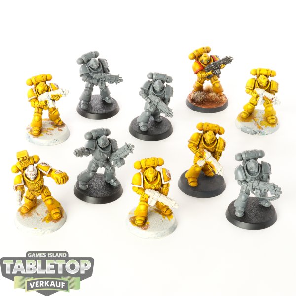 Imperial Fists - 10 x Primaris Intercessors - teilweise bemalt