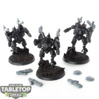 Tau Empire - 3 x XV8 Crisis Battlesuit Team - teilweise...