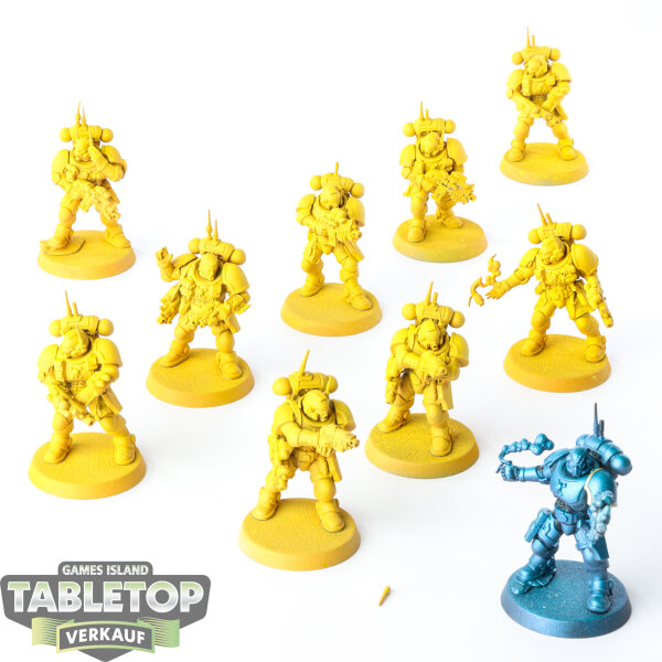 Space Marines - 10 x Primaris Infiltrators - teilweise bemalt