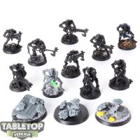 Necrons - 10x Necron Warriors - klassisch - teilweise bemalt