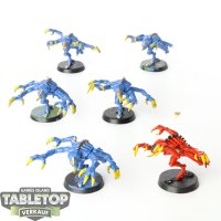 Tyraniden - 6 Genestealers klassisch - bemalt