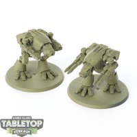 Legion Imperiales - 2 Warhound Scout Titans - grundiert