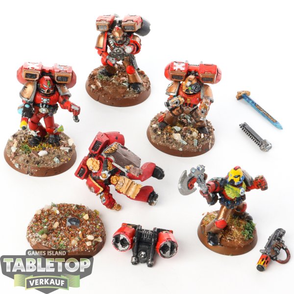 Blood Angels - 5 Assault Squad - bemalt