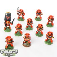 Blood Angels - 10 Tactical Squad - bemalt