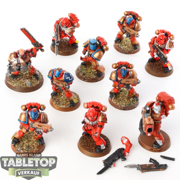 Space Marines - 10 Tactical Squad - bemalt