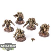 Death Guard - 5 Blightlord Terminators - bemalt