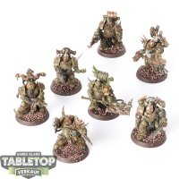 Death Guard - 7 Plague Marines - bemalt