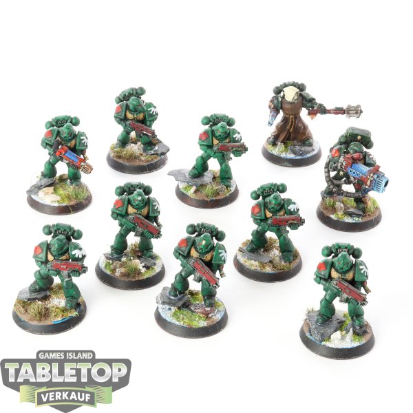 Dark Angels - 10x Tactical Squad - bemalt