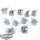 Tyraniden - 10 x Termagants - teilweise bemalt