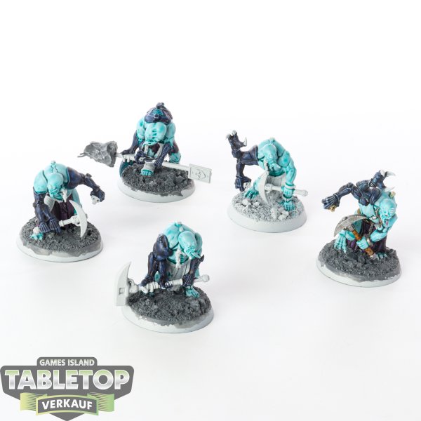 Genestealer Cults - 5 x Aberrants - teilweise bemalt