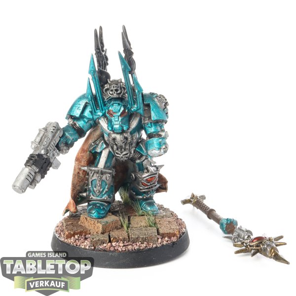 Chaos Space Marines - Sorcerer Lord in Terminator Armour - bemalt