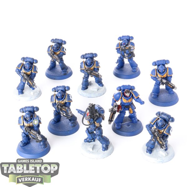 Space Marines - 10x Primaris Intercessors - teilweise bemalt