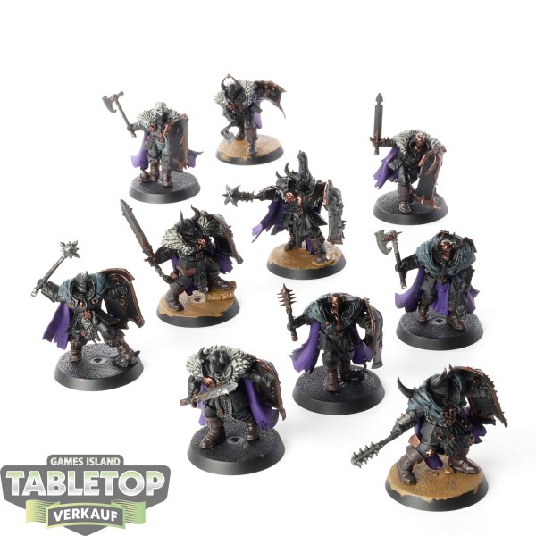 Slaves to Darkness - 10 x Chaos Warriors - bemalt