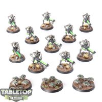 Necrons - 10x Necron Warriors Klassisch - bemalt