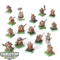 Warhammer Fantasy - 16x Dwarf Thunderers Klassisch - bemalt