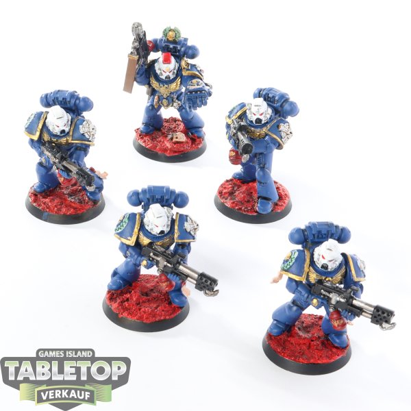 Ultramarines - 5 x Sternguard Veteran Squad klassisch - bemalt