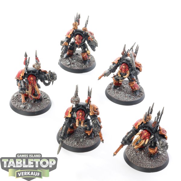 Chaos Space Marines - 5 x Chaos Terminator Squad - bemalt