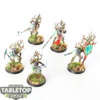 Sylvaneth - 5x Tree-Revenants - gut bemalt