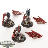 Flesh-eater Courts - 3x Crypt Flayers - bemalt