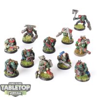 Orks - 11x Ork Boyz Klassisch - bemalt