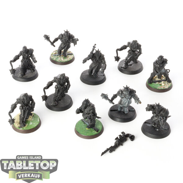 Chaos Space Marines - 10x Chaos Cultists - klassisch - teilweise bemalt