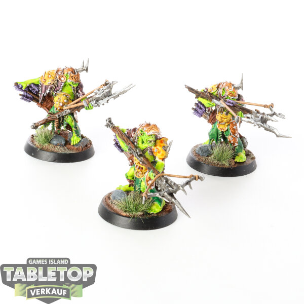 Orruk Warclans - 3 Man-Skewer Boltboyz - bemalt