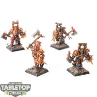 Warriors of Chaos - 4x Blood Warriors - bemalt