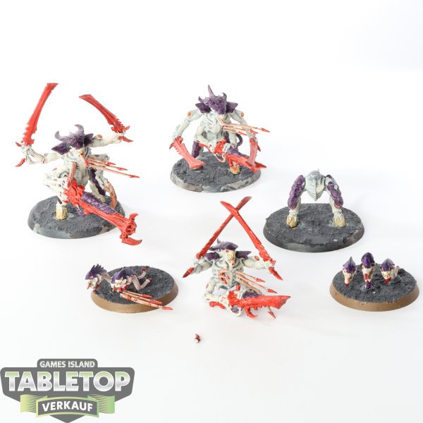 Tyraniden - 3 x Tyranid Warriors - bemalt