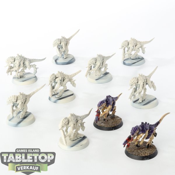 Tyraniden - 10 x Termagants - teilweise bemalt