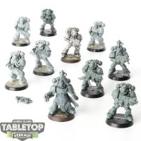 Space Marines - 10 x Grey Hunters - teilweise bemalt