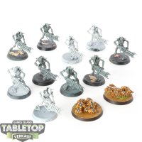 Necrons - 10x Necron Warriors - teilweise bemalt