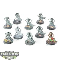 Necrons - 10x Necron Warriors - teilweise bemalt