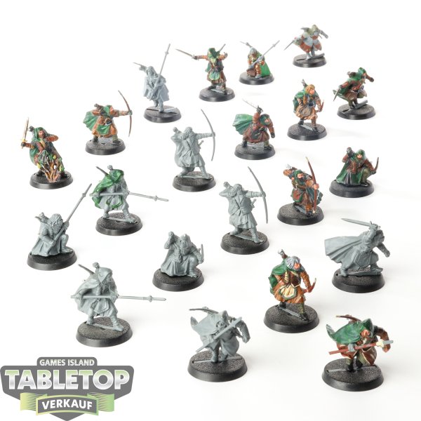 HdR Figuren - Gut - 24 x Rangers of Middle-earth - teilweise bemalt