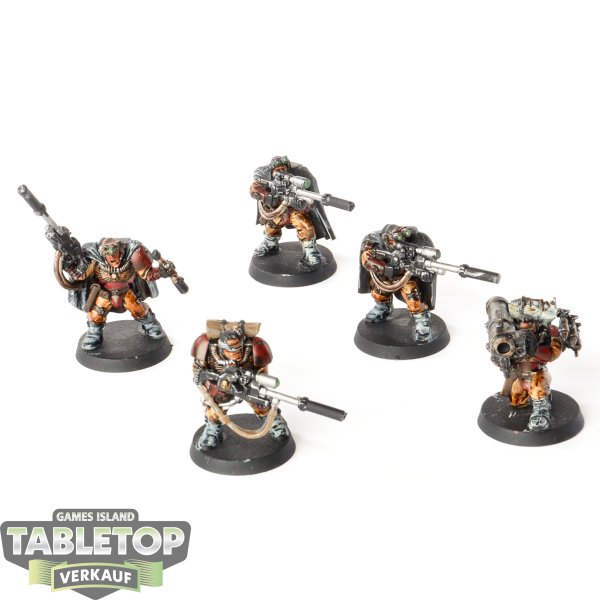 Space Marines - 5 x Scouts klassisch - bemalt